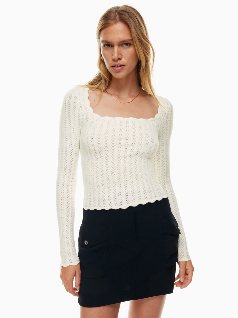 Wilfred/Aritzia “Parcel” Sweater Top in Medium, Ivory
